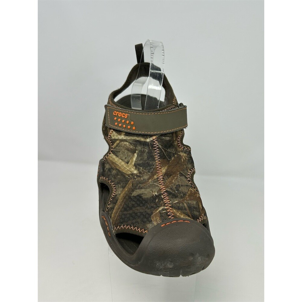 Crocs Swiftwater Mens Sandals Realtree Max-5 Camo Hook & Loop Outdoor Size 11 - Picture 2 of 11